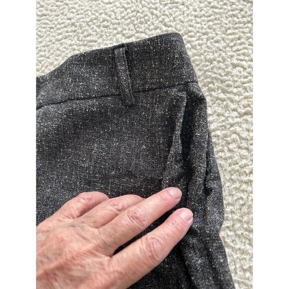 Van Heusen Studio Womens Stretch Dark Gray Tweed Straight Leg Dress Pants 2R - Picture 7 of 12